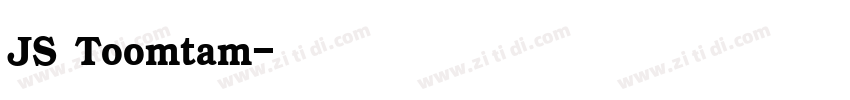 JS Toomtam字体转换